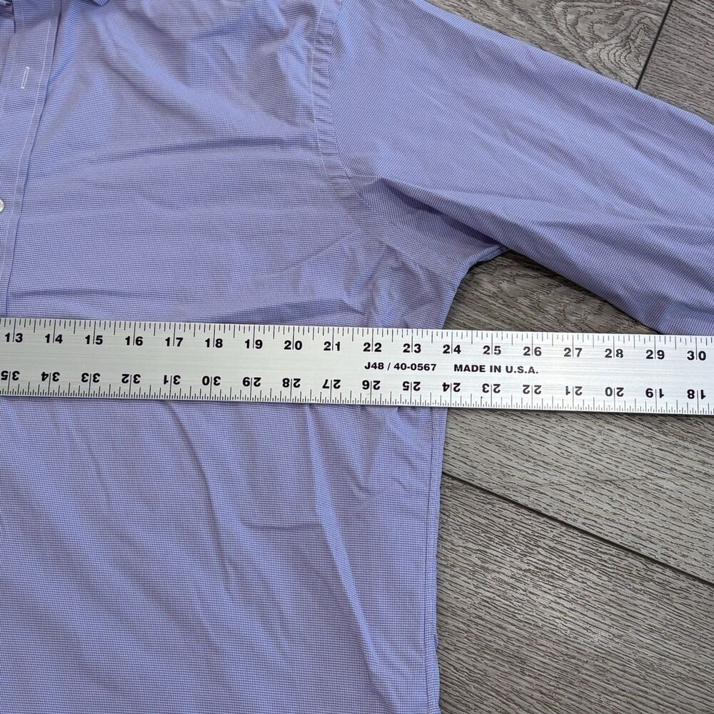 Polo Ralph Lauren Shirt Mens XL Purple Check Performance Classic Fit Button Up - Picture 6 of 8
